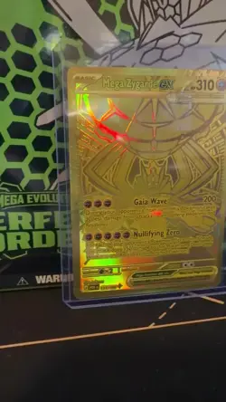 Pokemon Mega Zygarde ex Gold Hyper Rare 124/088 Perfect Order READY TO SHIP - Image 2