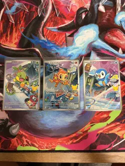Pokemon First Partner Series 1 Illustration Piplup, Chimchar & Tirtwig Promo NM - Image 1