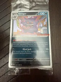 Pokemon TCG Gengar Gamestop Exclusive Stamped Promo Perfect Order Sealed - Image 1