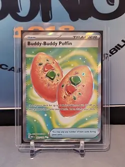 Pokemon Buddy-Buddy Poffin Ultra Rare Me01: Mega Evolution Trainer Holo 167/132 - Image 1