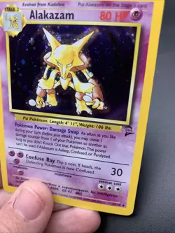 Pokemon Alakazam TCG 1/130 Base Set 2 Holo Rare LP+NM- - Image 3