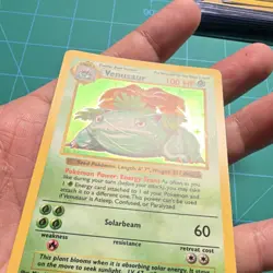 Pokemon Venusaur Holo Rare Base Set (Shadowless) 15/102 WOTC 1999 - Image 2