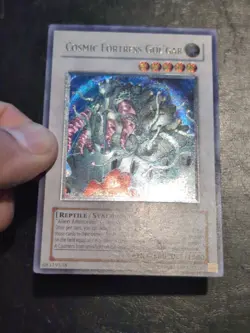 Yu-Gi-Oh! ULTIMATE RARE CARD COSMIC FORTRESS GOL'GAR CRMS-EN044 VLP - Image 3