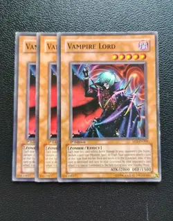 Yu-Gi-Oh - Vampire Lord 3X - Full Playset - Image 1
