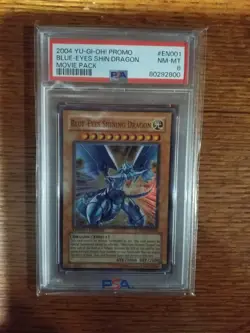 Yu-Gi-Oh! 2004 Promo Blue-Eyes Shining Dragon - PSA 8 NM-MT - MOV-EN001 - Image 1