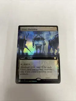 Urza’s Workshop Extended Art Foil Card #051 MTG DM - Image 1