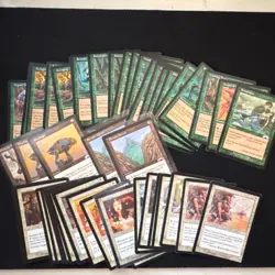 Magic: The Gathering Exodus Card Lot Vintage 1997 English Rare Uncommon Common - Image 1
