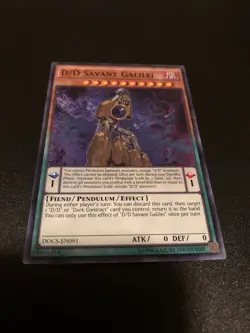 D/D Savant Galilei DOCS-EN091 Yu-Gi-Oh! Card Light Play Unlimited - Image 1