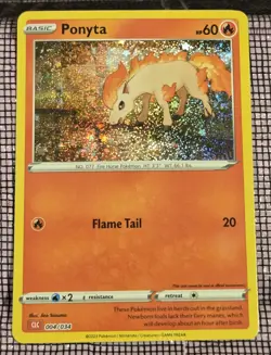 Pokemon Ponyta 004/034 Holo Pokemon Card Game Classic English New Promo - Image 1