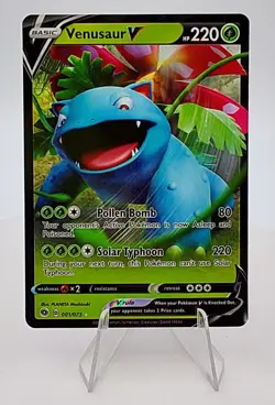 Venusaur V 001/073 Champion's Path 2020 Pokemon Card - Image 1