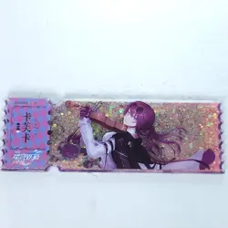 Kafka Violin Ticket Shape Snowglobe Thick Acrylic Trading Card Anime Waifu NEW - Image 1