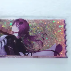 Kafka Violin Ticket Shape Snowglobe Thick Acrylic Trading Card Anime Waifu NEW - Image 3