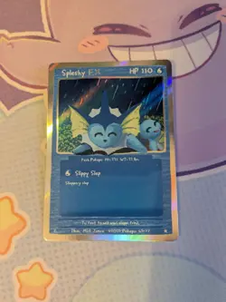 Pokemon Fanart Pokepu Card Spleshy Ex (Vaporeon) - Image 1