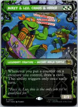 Mikey & Leo, Chaos & Order (Showcase) 247 Foil Rare TMNT Near Mint - Image 1