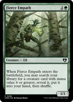 NM Fierce Empath, MTG, Commander Masters, Magic the Gathering, 288 - Image 1