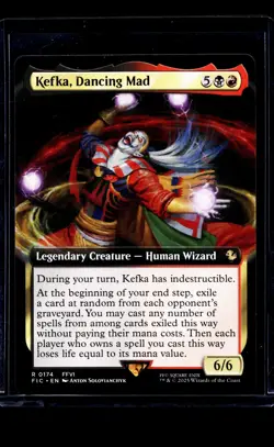 Magic The Gathering FIC Final Fantasy Commander Extended Art Kefka Dancing Mad - Image 1