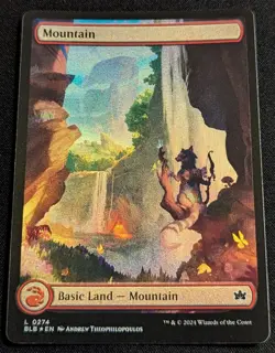 MTG - Mountain (0274) FOIL Bloomburrow - Pack Fresh!! - Image 1