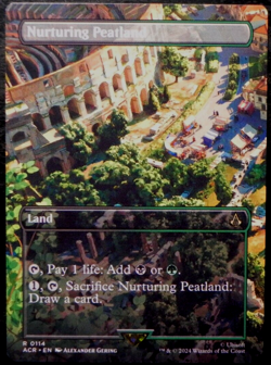 MTG Assassin's Creed 0114 Scene Nurturing Peatland Land RARE - Image 1