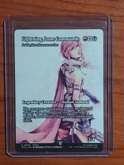 Lightning, Lone Commando. Showcase. Final Fantasy MTG FFXIII Rare 0054 - Image 1