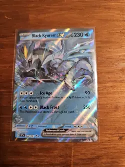 Pokemon TCG Black Kyurem ex 218/191 Surging Sparks Secret Rare Full Art Holo - Image 1