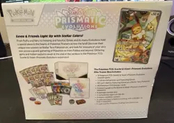 Pokemon Scarlet & Violet Prismatic Evolutions Elite Trainer Box Eevee - Image 2