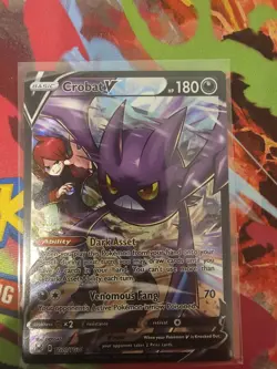 Pokemon TCG Crobat v Trainer Gallery TG20/TG30 SWSH: Lost Origin NM Condition - Image 1
