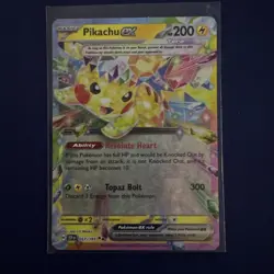 Pikachu Ex 57/191 Double Rare SV:08 Surging Sparks NM/M Pokemon TCG - Image 1