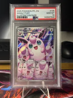 Pokemon Wigglytuff 105/094 PSA 10 Illustration Rare Gem Mint - Image 1