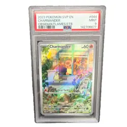 Pokemon TCG Charmander Obsidian Flames ETB Promo 044 PSA 9 - Image 1