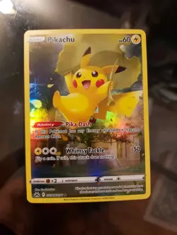 Pokemon Pikachu Crown Zenith Galarian Gallery GG30 Ultra Rare Full Art Holo| NM - Image 1