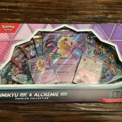 Pokemon TCG: Mimikyu ex & Alcremie ex Premium Collection Box In Hand Sealed - Image 1
