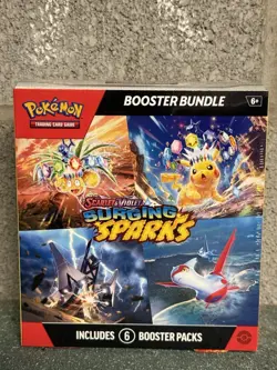 Pokemon Surging Sparks Booster Bundle 6 Packs Factory Sealed - Image 1
