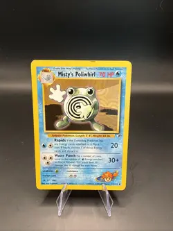 Misty’s Poliwhirl 53/132 Gym Heroes Pokemon TCG VG Condition! 1999-2000! Rare! - Image 2