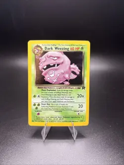 Pokemon Dark Weezing 14/82 Team Rocket Holo Rare Unlimited Holo NM - Image 1