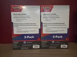 (Lot Of 2) Pokemon Paldean Fates Sam’s Club Exclusive 3 Tin Pack -Factory Sealed - Image 2