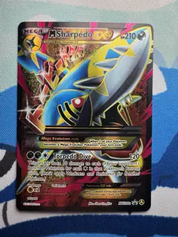 Pokemon M Sharpedo EX XY200a Alternate Art Holo Black Star Promo LP - Image 1