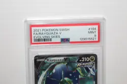 Pokemon 2021 - Rayquaza V Alt Art #194/203 Evolving Skies English PSA 9 Mint - Image 4