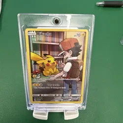 Pikachu 241/236 Cosmic Eclipse Secret Rare Holo LP Pokemon with Magnetic Case - Image 1