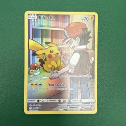Pikachu 241/236 Cosmic Eclipse Secret Rare Holo LP Pokemon with Magnetic Case - Image 2