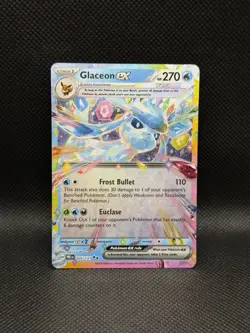 Glaceon ex 026/121 DOUBLE RARE HOLO Prismatic Evolutions Pokemon English Foil - Image 1