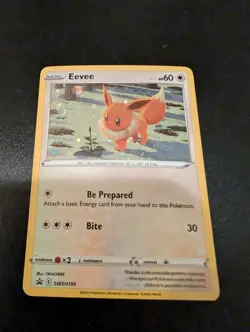 Pokemon TCG - Eevee SWSH190 Black Star Promo Holo NM - Image 1
