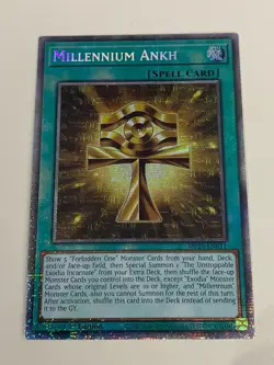 Yugioh Millennium Ankh x 3 - 1st Edition Starlight Rare NM - Free Holo - Image 2