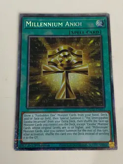 Yugioh Millennium Ankh x 3 - 1st Edition Starlight Rare NM - Free Holo - Image 4