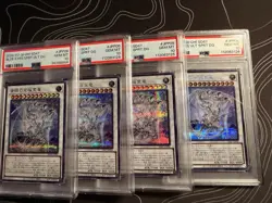 Yugioh Blue Eyes Ultimate Dragon x4 PSA 10 - Image 1