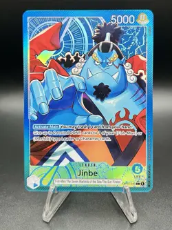 One Piece CCG Jinbe - OP14-040 (Alternate Art) - The Azure Sea's Seven (OP14) - Image 1