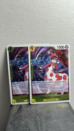 One Piece TCG 2x Charlotte Flampe EB01-056 Rare NM English - Image 2