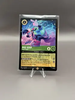 Disney Lorcana Max Goof-Chart Topper Legendary Fabled 77/204 - Image 1