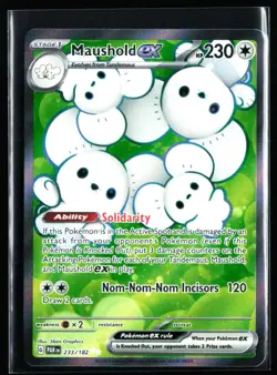 2023 Scarlet & Violet - Paradox Rift Maushold ex #233 Full Art Pokemon Card - Image 1