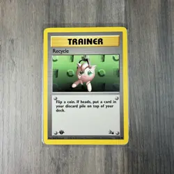 Recycle 61/62 Fossil Vintage 1999 WOTC Pokemon Card - Image 1