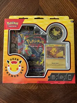 Pokemon TCG Pokemon Day 2026 Sealed Box Pikachu Promo Card Coin Booster Packs - Image 1
